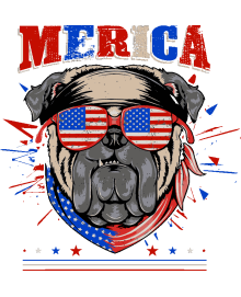 Pugs Rockeros y Patriotas